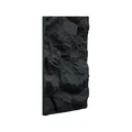 IZODEKOR PU Paneele Wand Steinoptik 60x120 cm | 5cm Dick | 3D Wandpaneele Schwarz | Steinoptik Wandverkleidung Innen | PU Paneele in Naturstein | NIGHT STONE