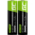 2er Multipack Green Cell HR6 Mignon (AA)-Akku NiMH 2600 mAh 1.2 V 2 St.
