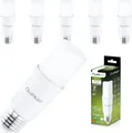 LUMILED 6x E27 LED Lampen Stabform 10W (75W) LED Stick Birnen Glühbirne 1055lm Neutralweiß 4000K Maiskolben Leuchtmittel Energiesparlampe Blendfreie Beleuchtung für Leselampe T36 Stablampe