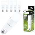 Lumiled 6x E27 LED Lampen Stabform 10W (75W) LED Stick Birnen Glühbirne 1055lm Neutralweiß 4000K Maiskolben Leuchtmittel Energiesparlampe Blendfreie Beleuchtung für Leselampe T36 Stablampe