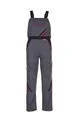 PLANAM Latzhose HIGHLINE, Farbe schiefer/schwarz/rot, Größe 50