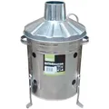 Draper DRA53250 Galvanised Mini Incinerator, Silver