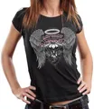 Damen Lady Biker T-Shirt: Asphalt Angel