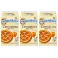 MULINO BIANCO Crostatine Albicocca - Italienisches Gebäck, Mini-Aprikosentörtchen 400g x 3 Pakete (Aprikose, x3)