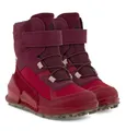 Ecco BIOM K2 Mid-Cut Boot (wasserdicht, Ecco-Leder, Textil) chilirot Winterstiefel