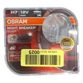 Osram Night Breaker Silver H7, +100% mehr Helligkeit, Halogen-Scheinwerferlampe,