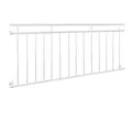 Französischer Balkon Fenstergitter Geländer Stabgeländer 184 x 90 cm Weiß