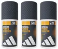 adidas POWER BOOSTER Deo Roll On Deoroller 72 Stunden Antitranspirant 3x 50ml