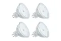SEBSON LED-Leuchtmittel LED Lampe GU5.3 / MR16 warmweiß 3.5W 12V DC Leuchtmittel - 4er Pack, 4 St.