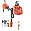 VEVOR Elektrische Seilwinde 3-in-1 Elektro-Hebezeug 500kg Seilzug Hebezug 7,6m