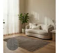 Elegant Floors Teppich Elegant Floors® Chindi Teppich TAUPE 60x90 cm handgewebt aus Baumwolle, Höhe: 9 mm