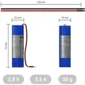 Ansmann 1S1P Akkupack 1x 18650 Kabel Li-Ion 3.63V 3500mAh x 3.63 V 3500 (2347-3008-20)