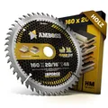 HM Kreissägeblatt 160x20 16 Z48 Wechselzahn für Akku Holz - Super Feinschnitt. AMBOSS WERKZEUGE® Sägeblatt 160mm +Reduzierring 16 20mm. 160x20 160x16 komp. zu Mafell Flexistem. KSS 300. MS 55. MT 55 c