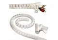 Hama Kabelspirale 1,5m 30mm Spiralschlauch Weiß Computer-Kabel, Kein, (150 cm), Kabel-Schlauch Kabel-Kanal Kabelbündel für TV Beamer PC Audio HiFi