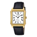 CASIO Herrenuhr / Unisex Quarz mit Lederband 5 bar wasserdicht MTP-B190GL-7BVEF