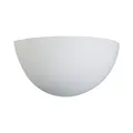 Lindby Wandleuchte Pascali, 13 cm, E14, weiß, Gips, bemalbar