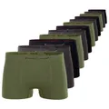 Vincent Creation® Boxershorts 12er Pack, Microfaser - Seamless (12-St) weiche Microfaser-Qualität bunt|grau L/XL