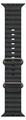 49mm Black Ocean Band - Natural Titanium Finish