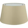 Wogati® Premium Lampenschirm | Größe: XXL | ØU:35cm | Farbe: Beige | E14/E27 | konisch | Baumwolle | für Stehlampen, Hängelampen, Tischlampen, Deckenlampen