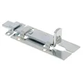 Burg-Wächter Schloss-Riegel, Türriegel für flächenbündige Türen, Verzinkte Sicherheitsvorrichtung für Vorhängeschloss, Wetterfest, SR 80 SB, 80 x 34 mm, Silber