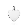THOMAS SABO Charm-Anhänger Herz groß Connect Silber Recyceltes 925 Silber