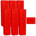 Schwarzkopf Igora Royal 6 x 60 ml 6-12 dunkelblond cendre asch Haarfarbe Cremefa