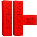 Schwarzkopf Igora Royal 2 x 60 ml 6-12 dunkelblond cendre asch Haarfarbe Cremefa