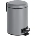 Wenko Treteimer Leman, Grau, Kunststoff, 3 L, 25 cm, Küchen, Küchenausstattung, Mülleimer