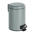 Wenko-Wenselaar GmbH & Co. KG WENKO Kosmetikeimer Leman, 3 Liter, Hochwertiger Mülleimer mit Tretfunktion, Farbe: Grau 22148100