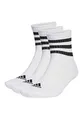 adidas 3 Paar C Sportswear MID 3p Mid Cut Socken Unisex, Farbe:White, Socken & Strümpfe:43-45