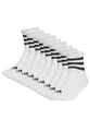 adidas 9 Paar C Sportswear MID 9p Mid Cut Socken Unisex Sportsocken, Farbe:White, Socken & Strümpfe:43-45