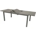 Degamo - Ausziehtisch Pisa 140/200x90cm, Aluminium + Glas