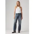Levi's für Damen. A3494-0037 Baggy Jeans Papa blau (29/30), Lässig, Baumwolle, Denim