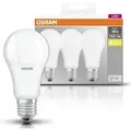 Osram - Led Base Classic A, In Kolbenform Mit E27-sockel, Nicht Dimmbar, Ersetzt 100 Watt, Matt, Warmweiß - 2700 Kelvin, 3er-pack