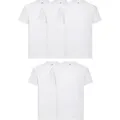 5er Pack Fruit of the Loom Valueweight T-Shirt Farbe: weiß Größe: L - Weiß - L