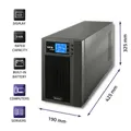 5901878530437 Qoltec Zasilacz awaryjny UPS On-line | Reine Sinuswelle | 3kVA | 2