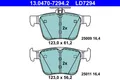 Bremsbelagsatz Scheibenbremse ATE Ceramic 13.0470-7294.2 für VW AUDI GOLF A3 TT