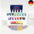 Batikfarben-Set | 20 lebendige Farben für DIY Fashion | Färbespaß auf Textilien
