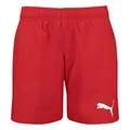 PUMA Jungen Medium Length Shorts Swim Trunks, red, 164