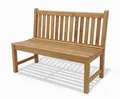 Stabile Bank Gartenbank Picadelly 120 cm in Premium Teak ohne Armlehne