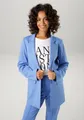 Longblazer, mit Reverskragen, Gr. 40, blau