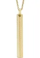 Fossil Herrenkette Harlow Linear Texture Edelstahl goldfarben, JF04609710