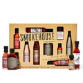 Smokehouse by Thoughtfully – BBQ Grillsaucen Geschenkset mit veganen Saucen, Salzen & Trockenmarinaden – Geschenkbox für Männer, Grill-Fans & BBQ Liebhaber – 10er Set