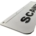 Weiße Kotflügelpresse für vordere Stoßstange Scania | 600mmx180mm