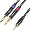 3,5 mm auf 6,35 mm Audiokabel Y-Splitter 3 m für Laut