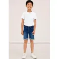 Name It Jeansshorts NKMSILAS SLIM DNM L SHORT Baumwollmischung, Stretch, Umschlagsaum blau 92