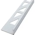 Dalsys Fliesenschiene Aluminium 2,5m x 125mm Winkelprofil Weiß