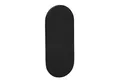 SO-TECH® Türbeschlag selbstklebende Edelstahl Tür-Rosetten mit 3M-VHB-Klebepad (1 St), Blindrosette oval 65x28x2mm schwarz