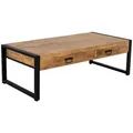 Couchtisch, Natur, Holz, 140x45x70 cm, Wohnzimmer, Wohnzimmertische, Couchtische