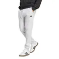 adidas Herren Essentials Feelcozy Fleece Pants, Light Grey Heather/Black, S